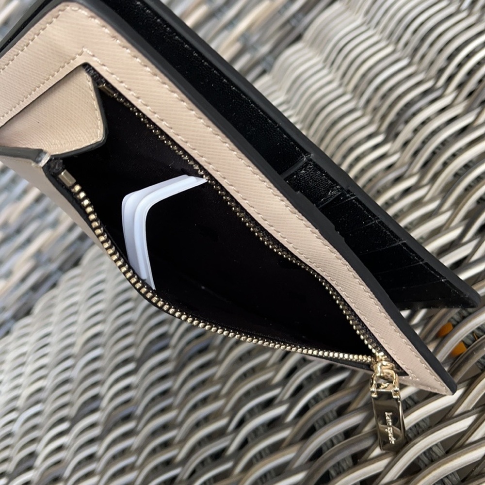 Kate Spade Staci Colorblock Large Slim Bifold Wallet - Picture 15 of 16